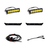Baja Designs Behind Grille Light Bar Kit Dual 10 inch OnX6+ Series Driving/Combo Pattern Clear Lens 448064