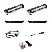 Baja Designs Behind Grille Light Bar Kit Dual 10 inch S8 Series Driving/Combo Pattern Clear Lens 448065