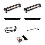 Baja Designs Behind Grille Light Bar Kit Dual 10 inch S8 Series Driving/Combo Pattern Clear Lens 448065