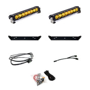 Baja Designs Behind Grille Light Bar Kit Dual 10 inch S8 Series Driving/Combo Pattern Baja Amber Lens 448066