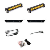 Baja Designs Behind Grille Light Bar Kit Dual 10 inch S8 Series Driving/Combo Pattern Baja Amber Lens 448066