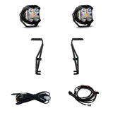 Baja Designs A-Pillar Light Kit Pair LP4 Pro Series Driving/Combo Pattern Clear Lens For Ford F-150 Raptor 2021-2023 448068