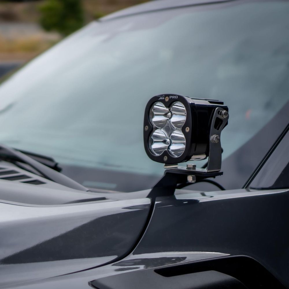 Baja Designs A-Pillar Light Kit Pair LP4 Pro Series Driving/Combo Pattern Clear Lens For Ford F-150 Raptor 2021-2023 448068