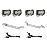 Baja Designs Fog Pocket Light Kit Dual S2 Sport Series Wide Cornering Pattern Clear Lens 448080