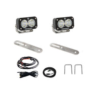 Baja Designs Reverse Light Kit Pair Dual S2 Sport Series Wide Cornering Pattern Clear Lens 448082