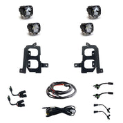 Baja Designs Fog Pocket Light Kit Dual S1 Series Wide Cornering Pattern Clear Lens 448085