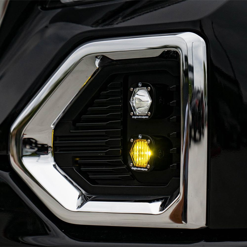 Baja Designs Fog Pocket Light Kit Dual S1 Series Wide Cornering Pattern Clear Lens 448085