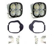 Baja Designs Fog Pocket Light Kit Squadron Sport Series Wide Cornering Pattern Clear Lens 448130