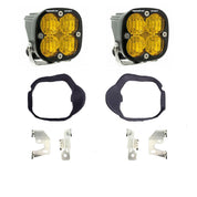 Baja Designs Fog Pocket Light Kit Squadron Sport Series Wide Cornering Pattern Baja Amber Lens 448133