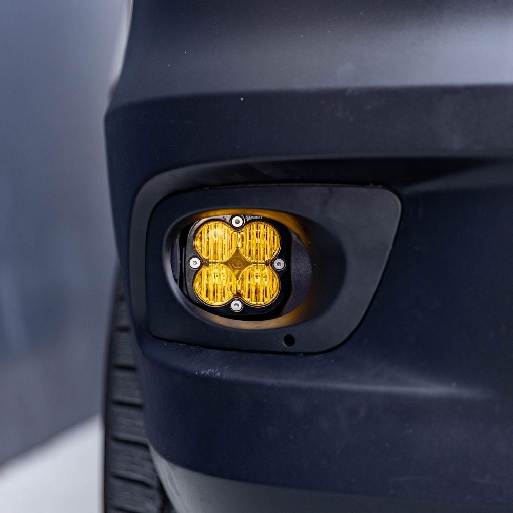 Baja Designs Fog Pocket Light Kit Squadron Sport Series Wide Cornering Pattern Baja Amber Lens 448133