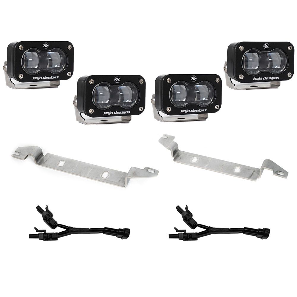 Baja Designs Fog Light Kit S2 Series SAE Pattern Clear Lens 448162