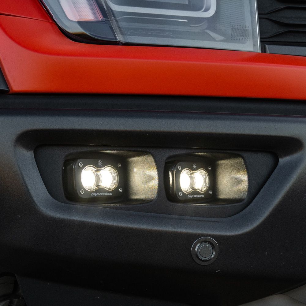 Baja Designs Fog Light Kit S2 Series SAE Pattern Clear Lens 448162