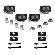 Baja Designs Fog Pocket Light Kit Dual S2 SAE Series Spot Pattern Clear Lens 448166