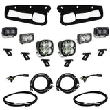 Baja Designs Fog Pocket Light Kit S2 SAE / Sportsman Series Multi Pattern Clear Lens Upfitter Wiring 448174UP
