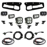 Baja Designs Fog Pocket Light Kit S2 SAE / Sportsman Series Multi Pattern Clear Lens Toggle Wiring 448174