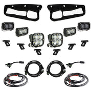 Baja Designs Fog Pocket Light Kit S2 SAE / Pro Series Multi Pattern Clear Lens Toggle Wiring 448175