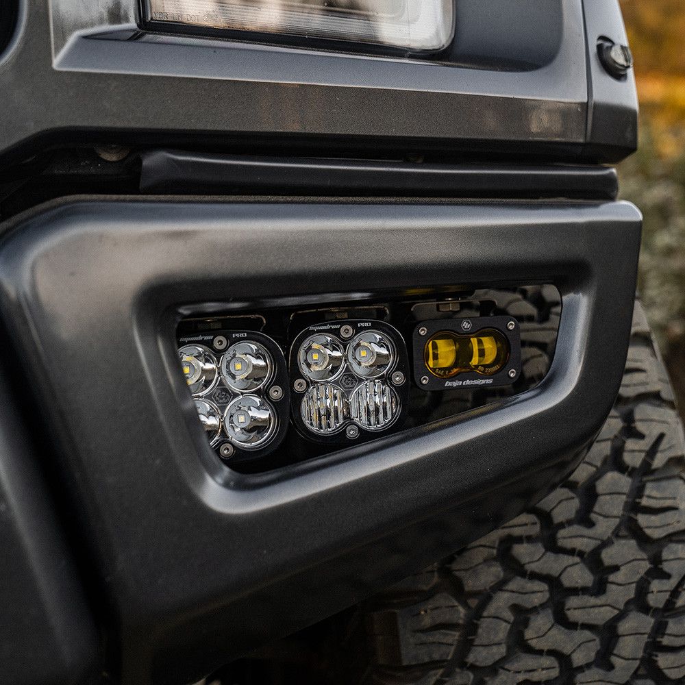 Baja Designs Fog Pocket Light Kit S2 SAE / Pro Series Multi Pattern Baja Amber Lens For Ford F-150 Raptor 2017-2020 448177