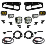 Baja Designs Fog Pocket Light Kit S2 SAE / Sportsman Series Multi Pattern Baja Amber Lens Toggle Wiring 448178