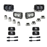 Baja Designs Fog Pocket Light Kit S2 SAE Sport Series Multi Pattern Clear Lens 448180