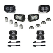 Baja Designs Fog Pocket Light Kit S2 SAE / Pro Series Multi Pattern Clear Lens 448182