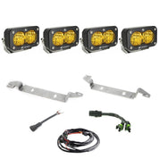 Baja Designs Fog Pocket Light Kit S2 Sport Series Wide Cornering Pattern Baja Amber Lens Universal 448185