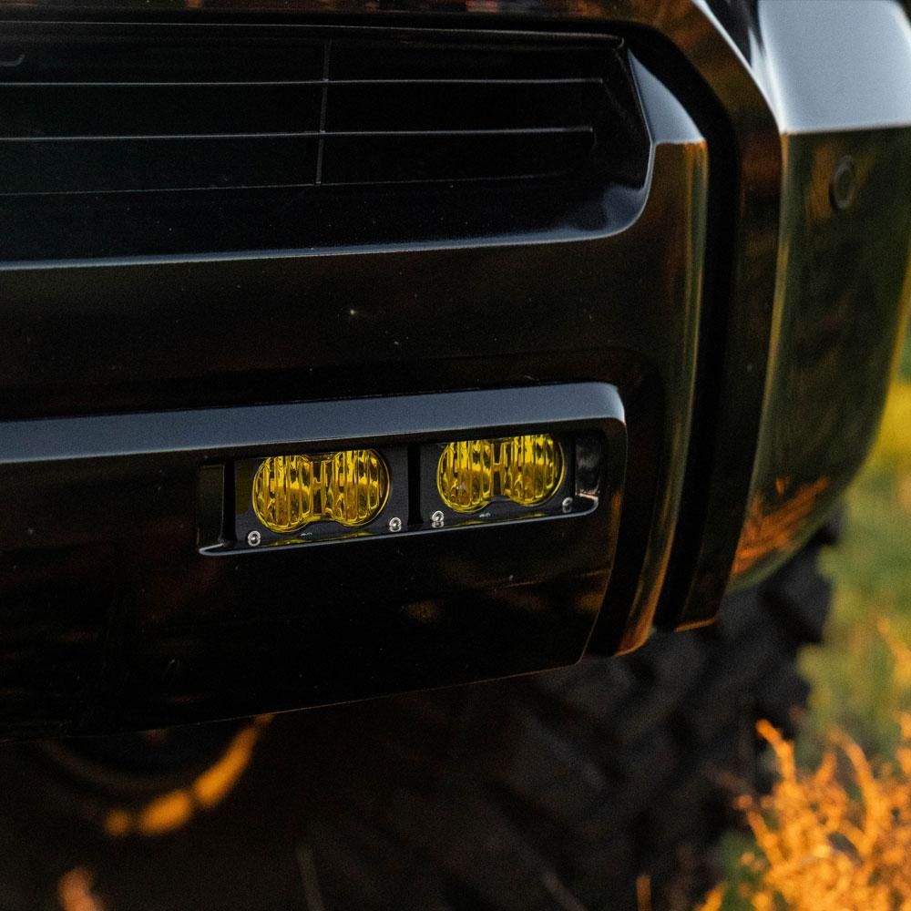 Baja Designs Fog Pocket Light Kit S2 Sport Series Wide Cornering Pattern Baja Amber Lens Universal 448185