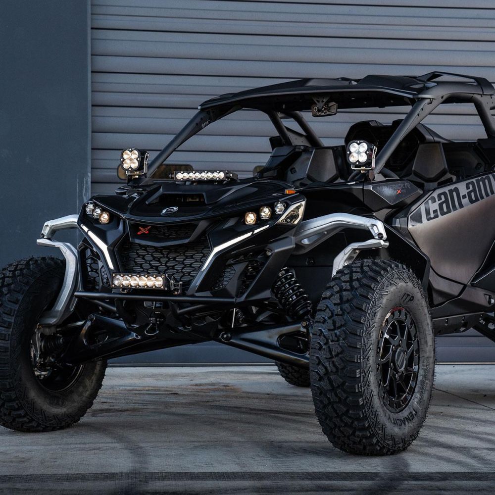 Baja Designs A-Pillar Light Kit Pair XL Pro Series Driving/Combo Pattern Clear Lens For Can-Am Maverick R 2024 448188