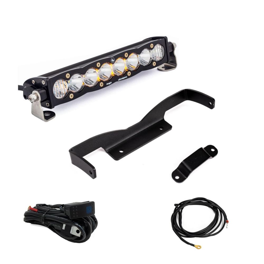 Baja Designs Shock Tower Light Kit 10 inch S8 Series Driving/Combo Pattern Clear Lens For Can-Am Maverick R 2024 448195