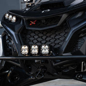 Baja Designs Pre-Runner Bumper LED Light Kit Squadron Sport Series Driving/Combo Pattern Clear Lens For Can-Am Maverick R 2024 448203