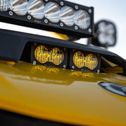 Baja Designs Hood Mount Light Kit S2 Pro Series Wide Cornering Pattern Baja Amber Lens For Can-Am Maverick R 2024 448208
