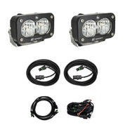 Baja Designs Reverse Light Kit Pair Dual S2 Sport Series Wide Cornering Pattern Clear Lens 448209