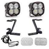 Baja Designs A-Pillar Light Kit Pair XL Pro Series Driving/Combo Pattern Clear Lens Upfitter Wiring 448211UP
