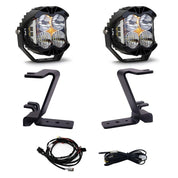 Baja Designs A-Pillar Light Kit Pair LP4 Series Driving/Combo Pattern Clear Lens Upfitter Wiring 448213UP