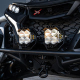 Kit de luces LED para parachoques pre-runner de Baja Designs, serie XL80, con patrón de conducción/combinado, lente transparente para Can-Am Maverick R 2024 448216