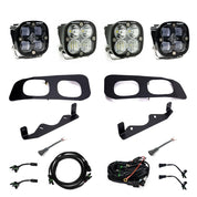 Baja Designs Fog Pocket Light Kit Dual Squadron Sport Series SAE Pattern Clear Lens Toggle Wiring 448225