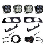 Baja Designs Fog Pocket Light Kit Dual Squadron Sport Series SAE Pattern Clear Lens Toggle Wiring 448225
