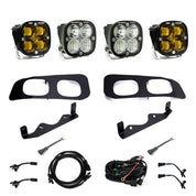 Baja Designs Fog Pocket Light Kit Dual Squadron Sport Series SAE Pattern Baja Amber Lens Toggle Wiring 448226