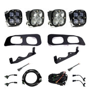 Baja Designs Fog Pocket Light Kit Dual Squadron Sport Series SAE Pattern Clear Lens Toggle Wiring 448227