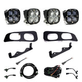 Baja Designs Fog Pocket Light Kit Dual Squadron Sport Series SAE Pattern Clear Lens Toggle Wiring 448227