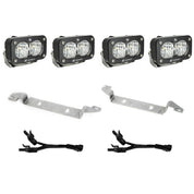 Baja Designs Fog Pocket Light Kit Dual S2 Sport Series Wide Cornering Pattern Clear Lens 448238
