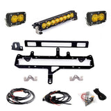 Baja Designs Grille Light Bar Kit 10 inch S8 Series Multi Pattern Baja Amber Lens 448263