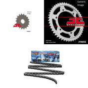 530ZVM-X Natural, Front & Rear Sprocket Kit for Street YAMAHA FJ1200/C 1989-1992