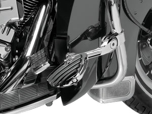 Kuryakyn Chrome Tour-Tech Cruise 6in Mount Arm With ISO Wing Pegs 1-1/4in Clamp