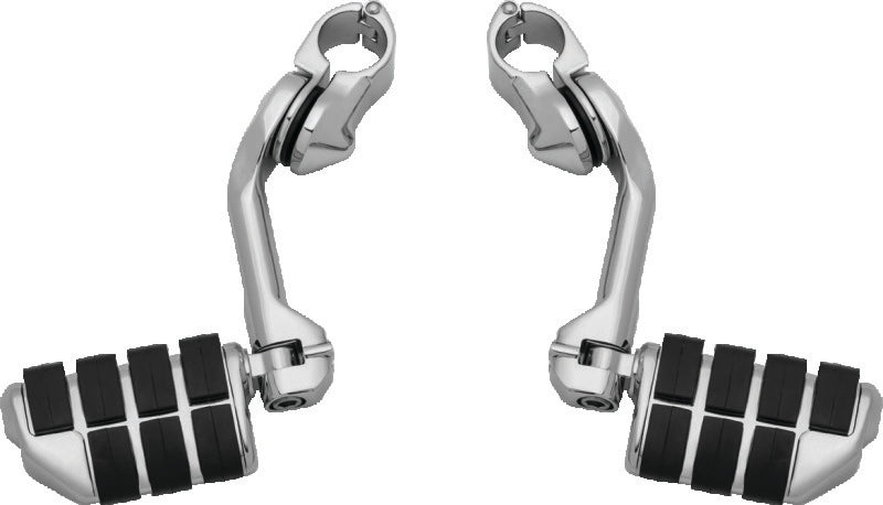 Kuryakyn Chrome Tour-Tech Cruise 6in Arm Dually ISO Pegs 1-1/4in Clamp 4529