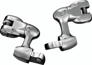 Kuryakyn Chrome 2in Adjustable Lockable Offsets With Male-Mount Adapter 4556