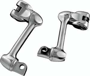 Kuryakyn Chrome 4in Adjustable Lockable Offsets With Male-Mount Adapter 4557