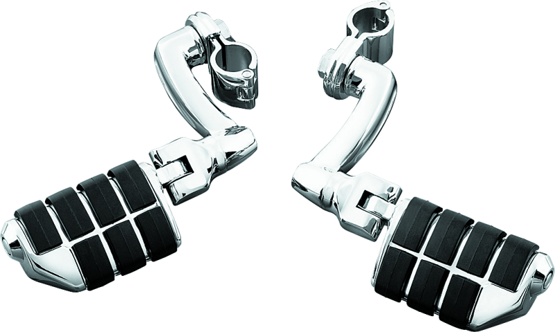 Kuryakyn Chrome Longhorn Offset Dually ISO Peg With 1-1/2in Clamp 4574