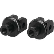 Puig Adventure Footpeg Adaptors Black Front - 7200N