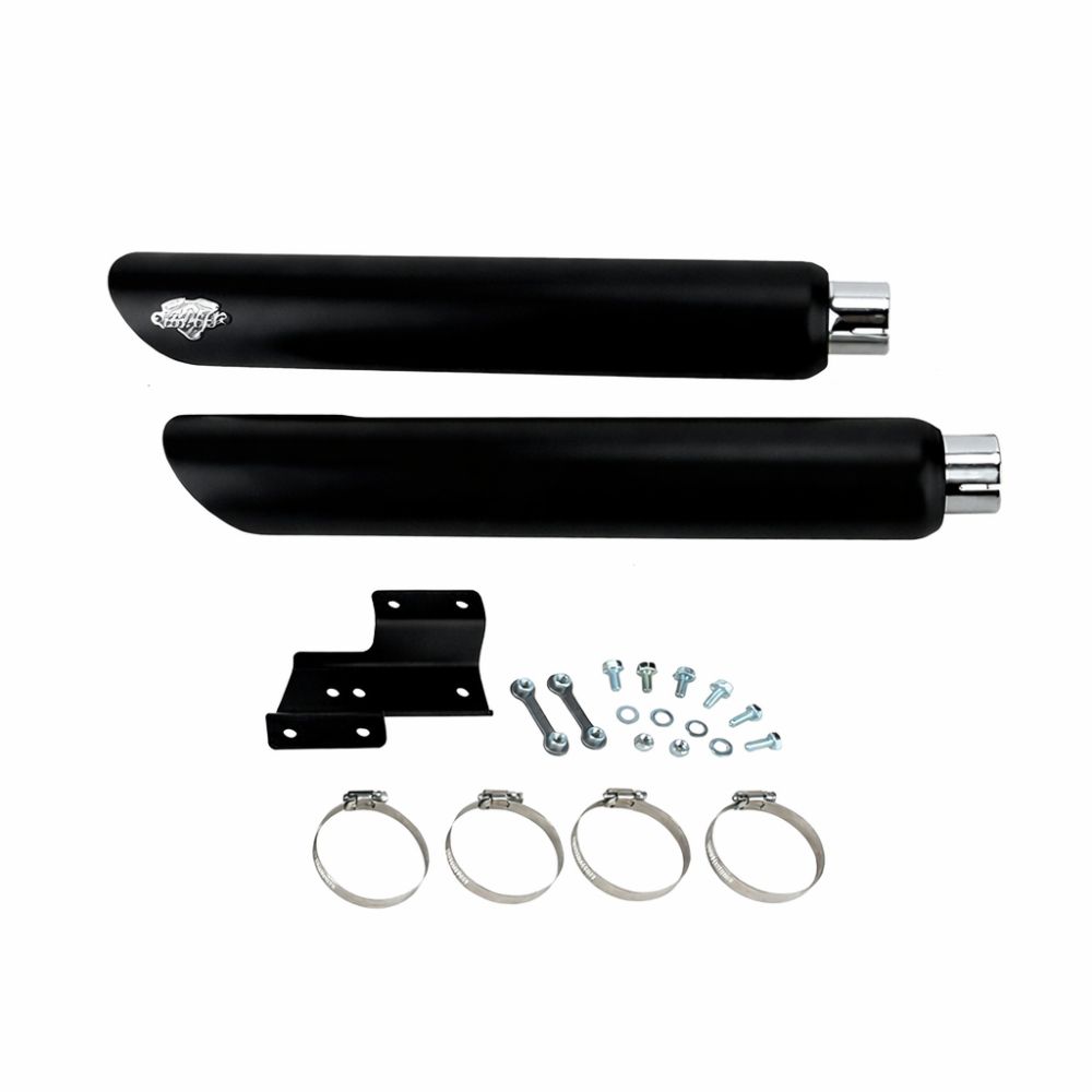 Vance & Hines Twin Slash 3in 2-2 Slip-On Exhaust Black 46341