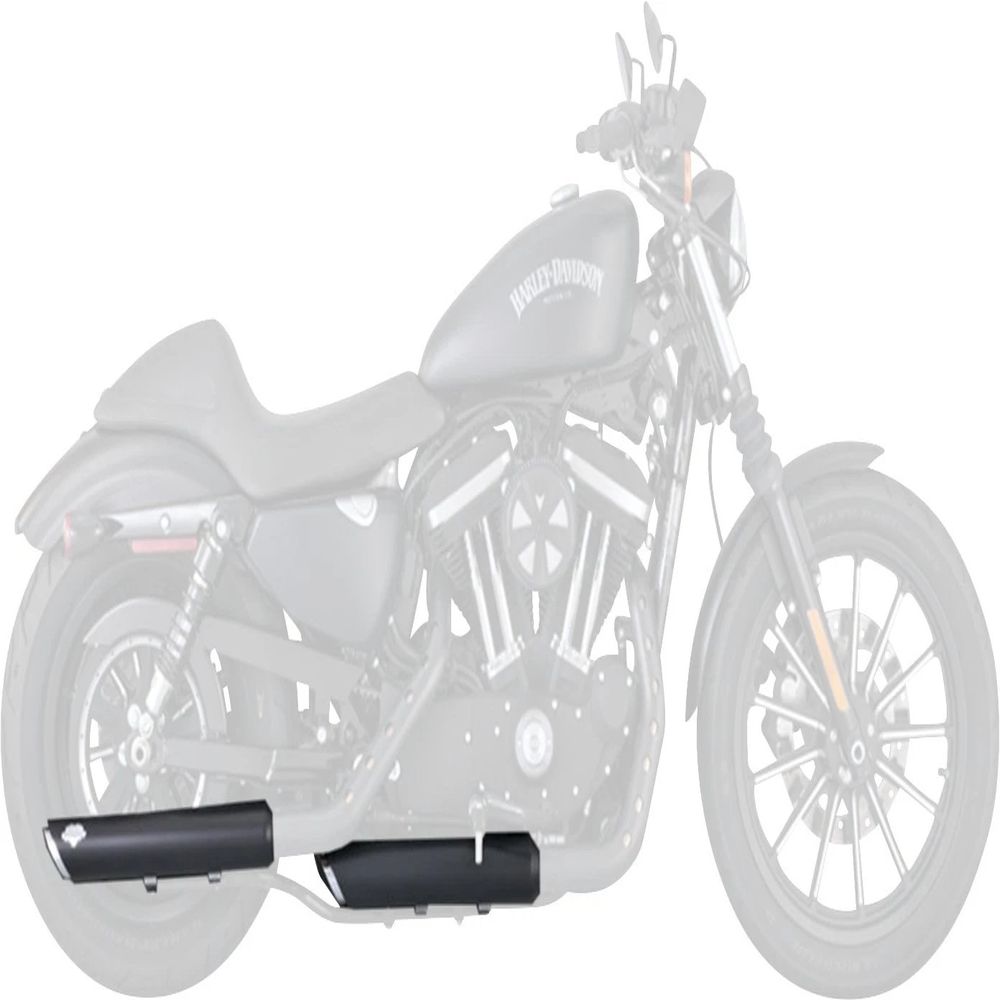 Vance & Hines Twin Slash 3in 2-2 Slip-On Exhaust Black 46361